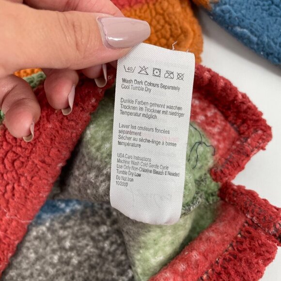 Joules Striped Fleece Striped Half Zip Pullover Youth Size 4 Fall Cozy Casual - Picture 5 of 6